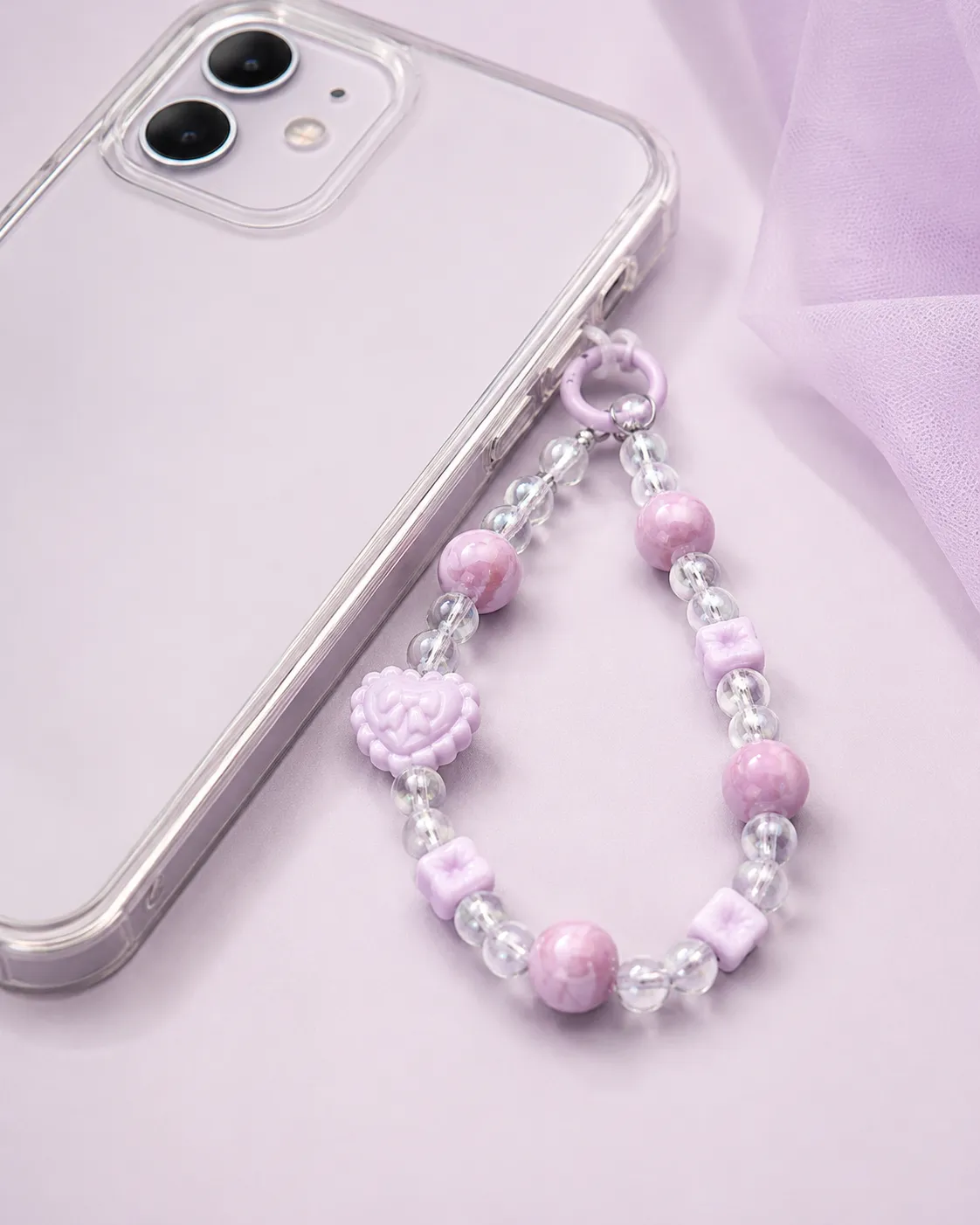 Lavender Rose Phone Charm