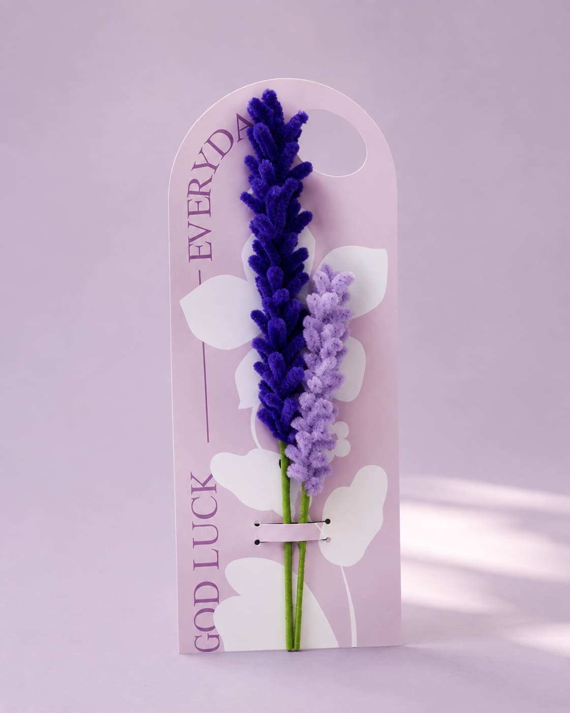 Purple Lavender Flower Card
