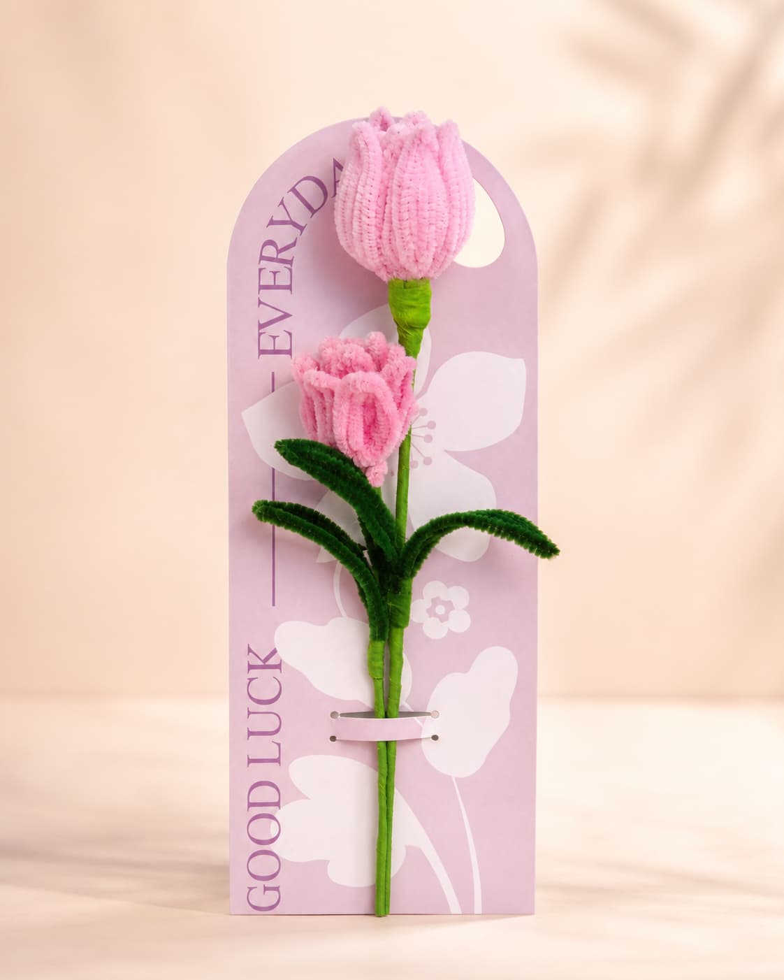 Blush Tulip Flower Card