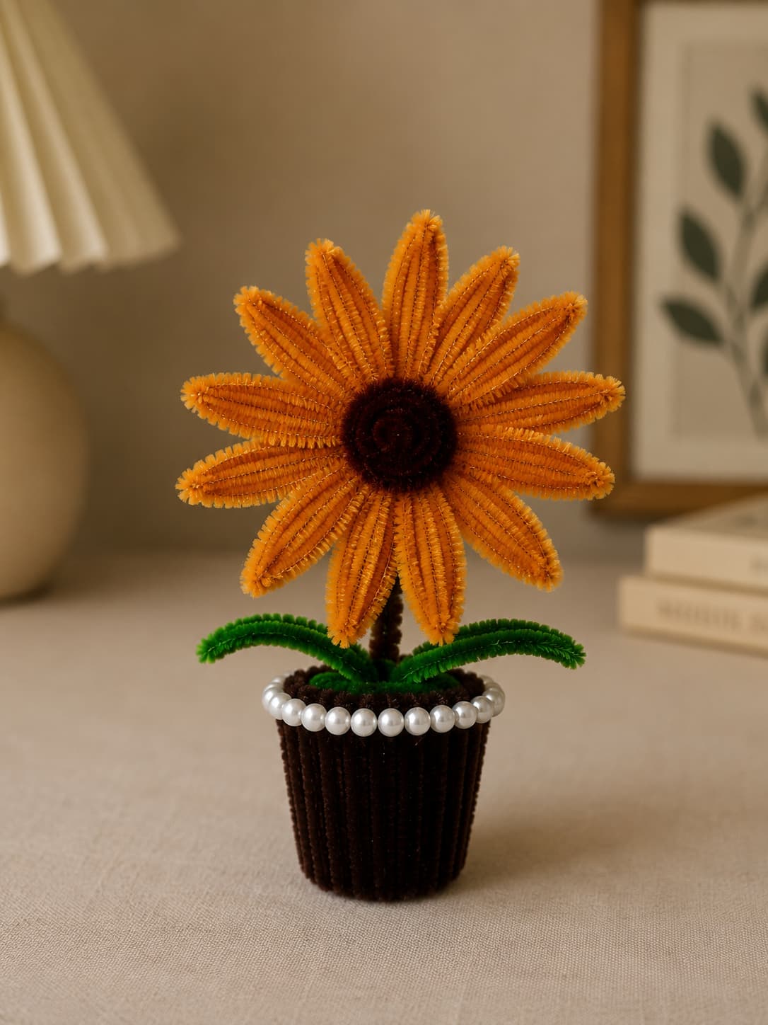 Sunset Daisy Pearl Fridge Magnet