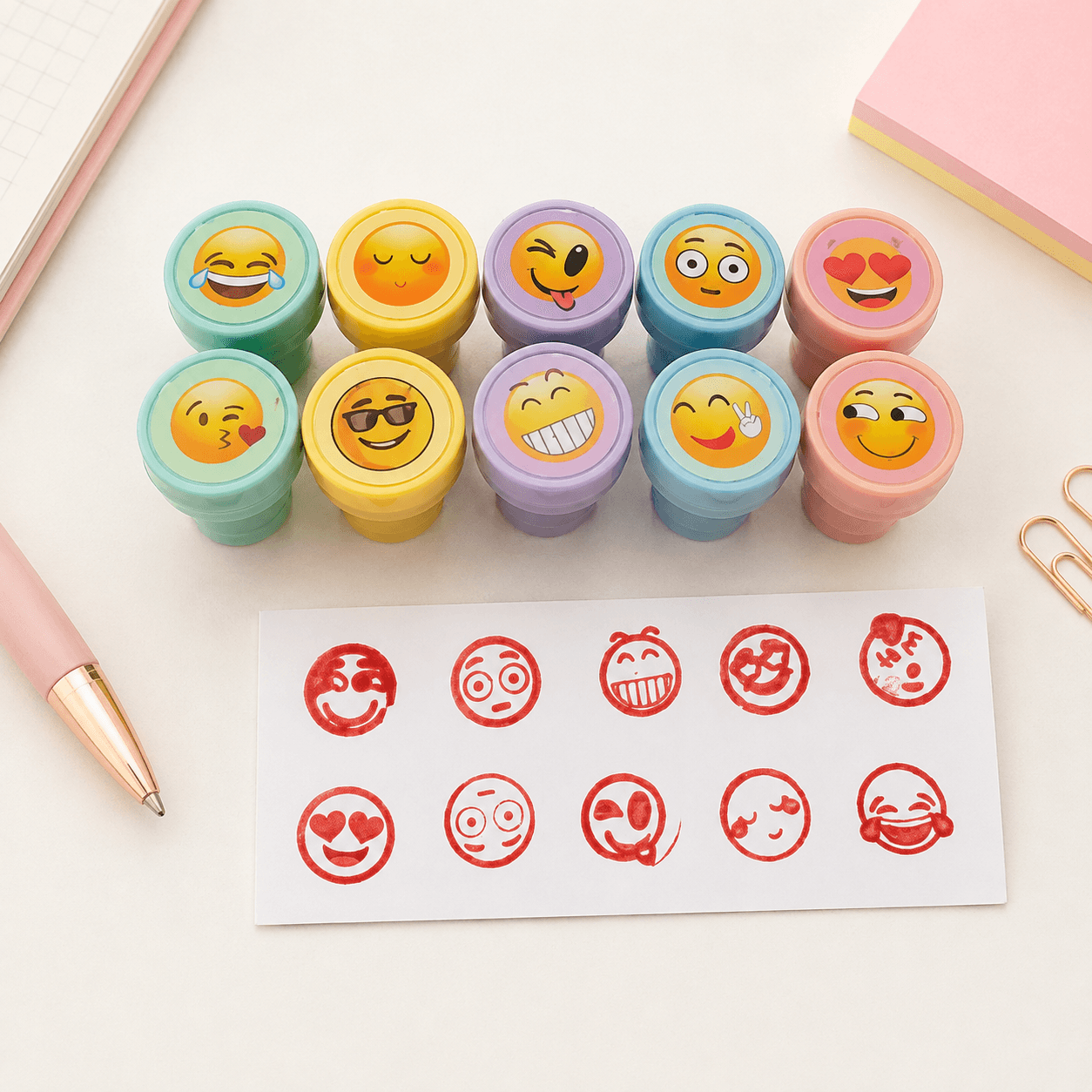 Emoji Sprinkle Stamps Set