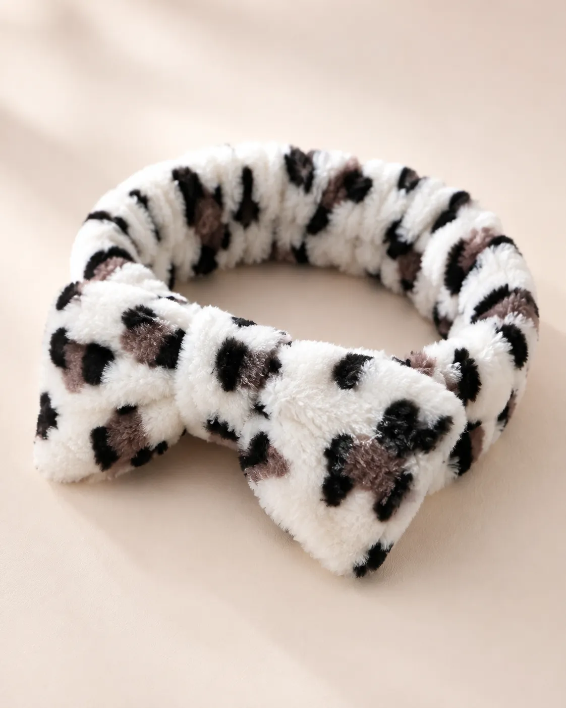 Cocoa Leopard Bow Headband