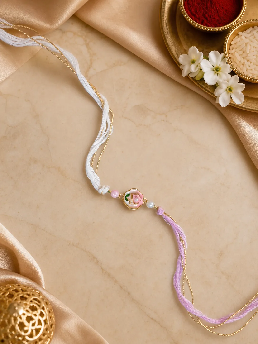 Lavender Rose Rakhi